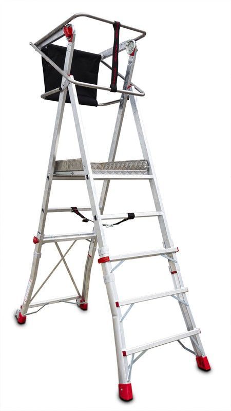 Escalera con plataforma y altura regulable PLS5 de faraone