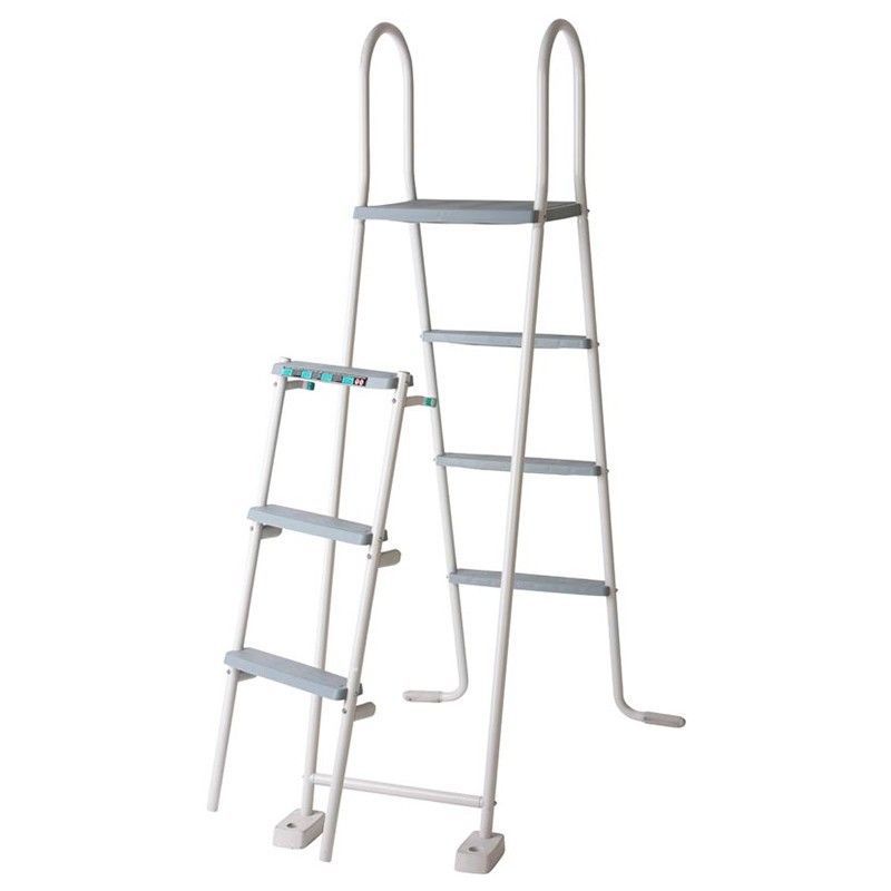 Escalera De Seguridad Para Piscinas Elevadas De 120 Y 130 Cm