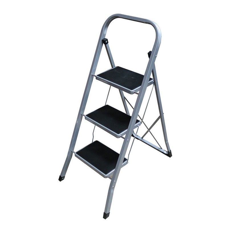 Escalera domÃ©stica HABITEX Ultra Slim Escalera Acero 3 PeldaÃ±os Habitex