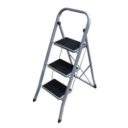 Escalera domÃ©stica HABITEX Ultra Slim Escalera Acero 3 PeldaÃ±os Habitex