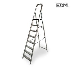 Escalera domestica aluminio 8 peldaños edm