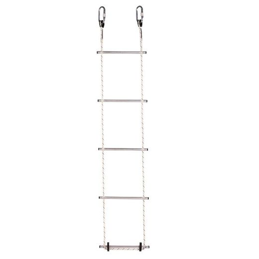 ESCALERA, enrollable de cuerda de 11 m y 37 peldaños