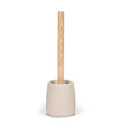 Escobilla de arenisca y madera de fresno, Ø 10 x 36 cm | Sandstone