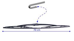 Escobilla limpia parabrisas Camión N75 Bosch Twin