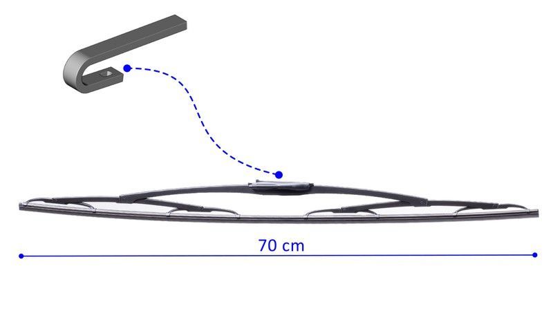 Escobilla limpia parabrisas Camión N76 Bosch Twin