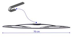Escobilla limpia parabrisas Camión N76 Bosch Twin
