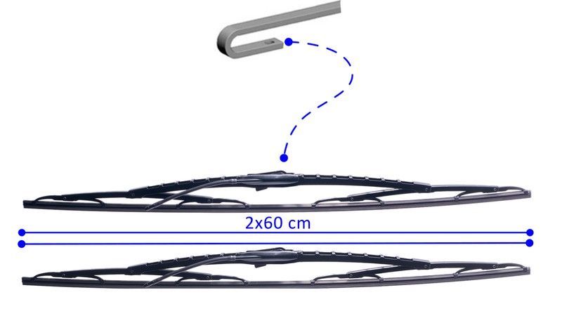 Escobillas limpia parabrisas 609 Twin Bosch