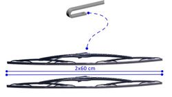 Escobillas limpia parabrisas 609 Twin Bosch