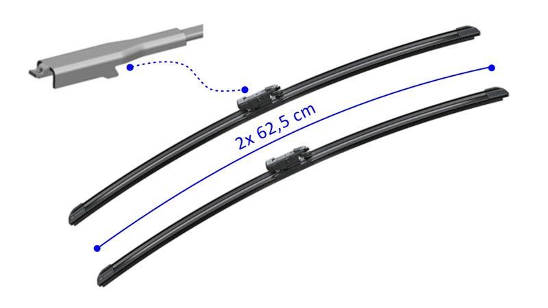 Escobillas limpia parabrisas A129S Bosch AeroTwin