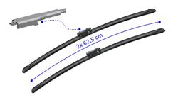 Escobillas limpia parabrisas A129S Bosch AeroTwin