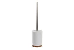 Escobillero Baño Resina Acacia 10X10X40,5 Blanco Juegos BAño