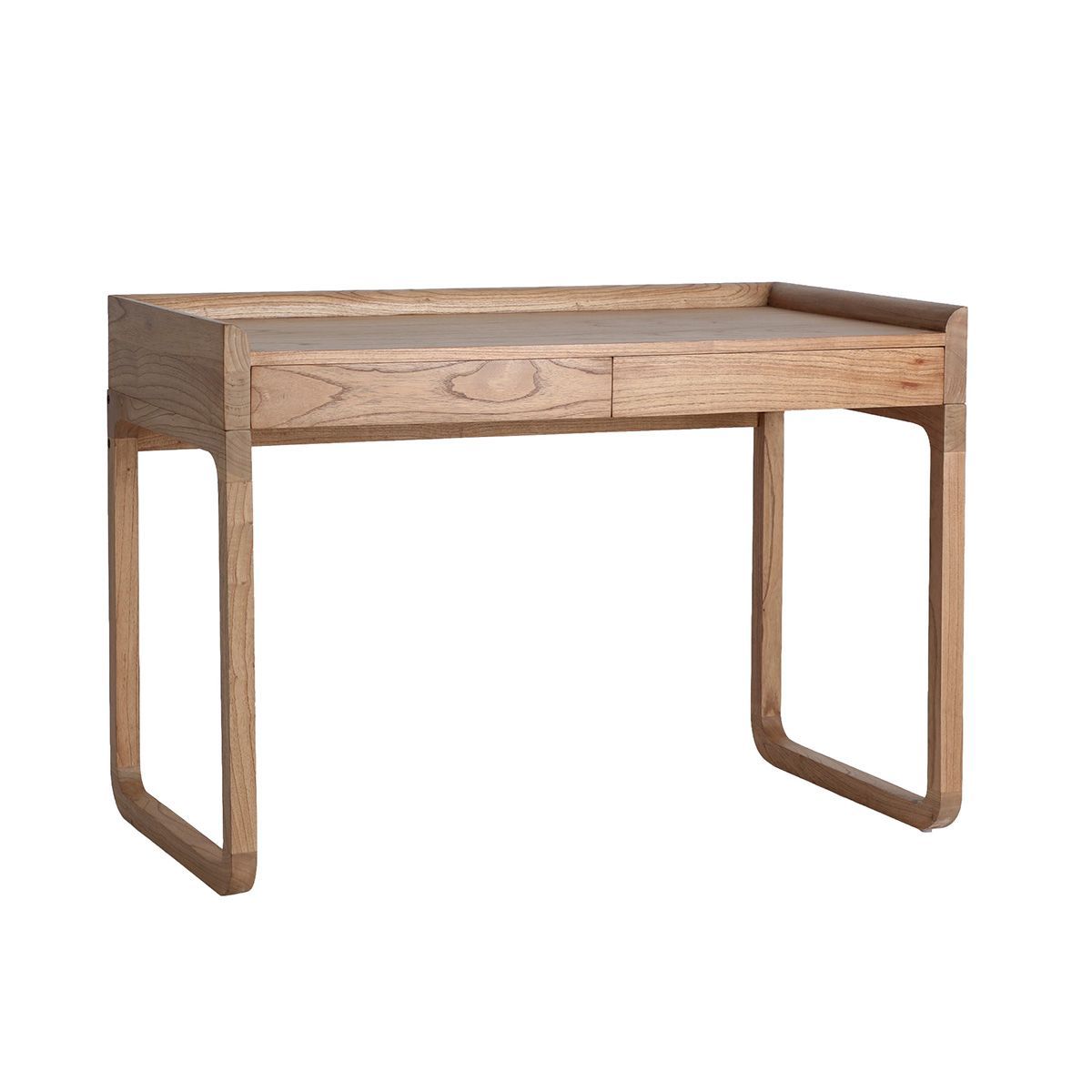 Escritorio de madera de mindi en marrón, 120 x 60 x 84 cm | Lecce