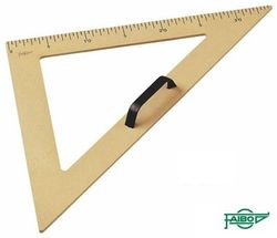 Escuadra plástico pizarra profesor 233/50 cm.