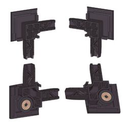 Escuadras (4) mosquitera corredera curva con rodamiento