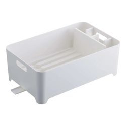 Escurreplatos de ABS en blanco, 38 x 24 x 13 cm | Tower