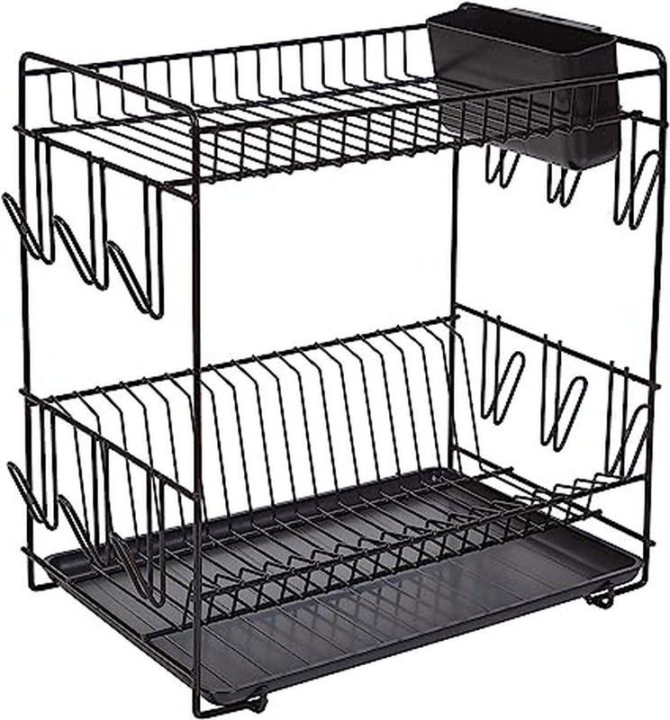 Escurreplatos Grande Negro 43X25X41,5