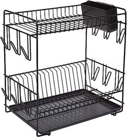 Escurreplatos Grande Negro 43X25X41,5