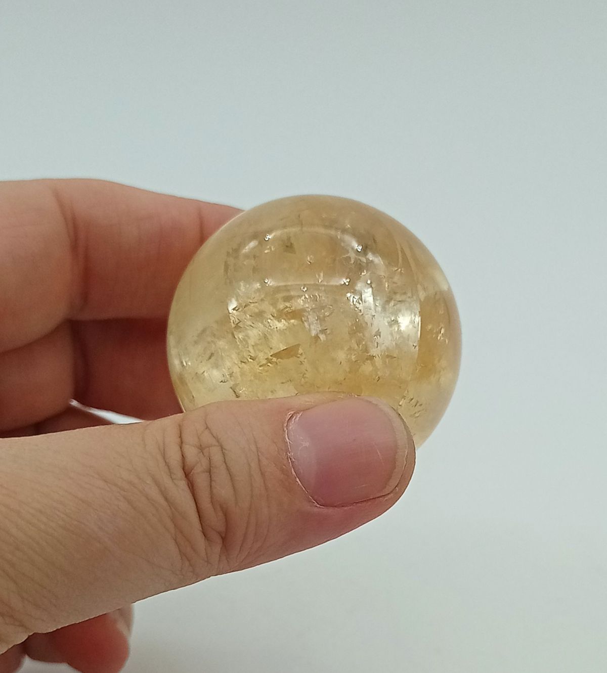 Esfera de Calcita miel