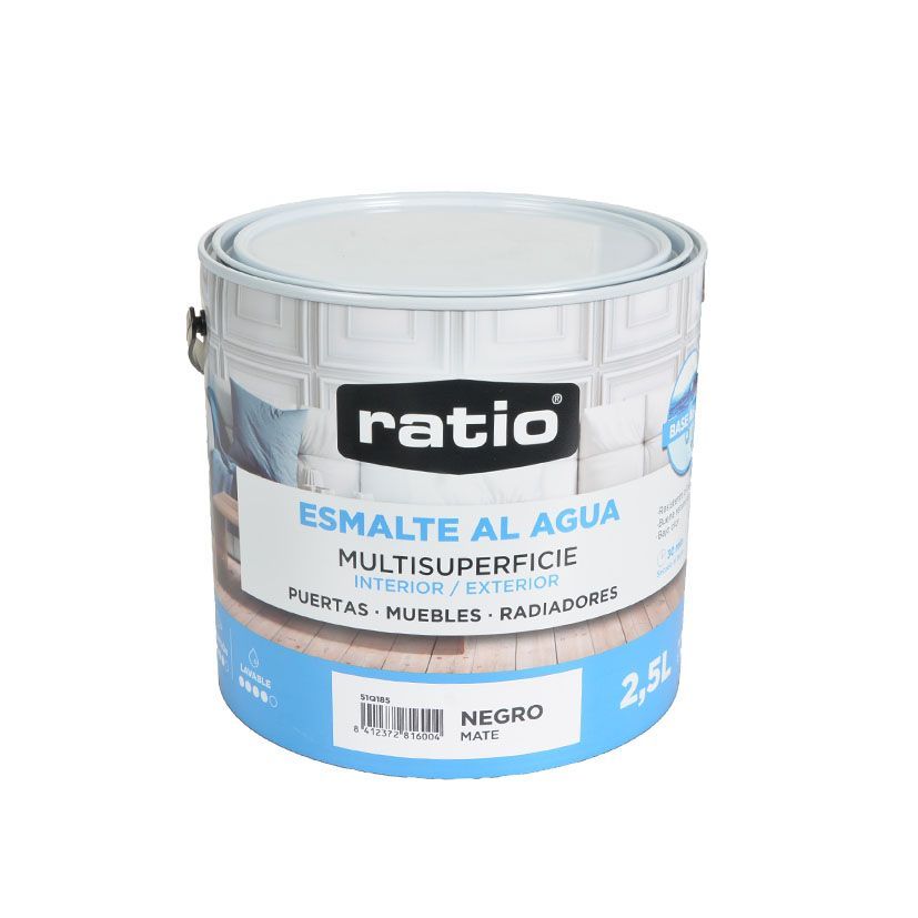 Esmalte Acril.Mate Mult.Ng.Ratio 2.5L