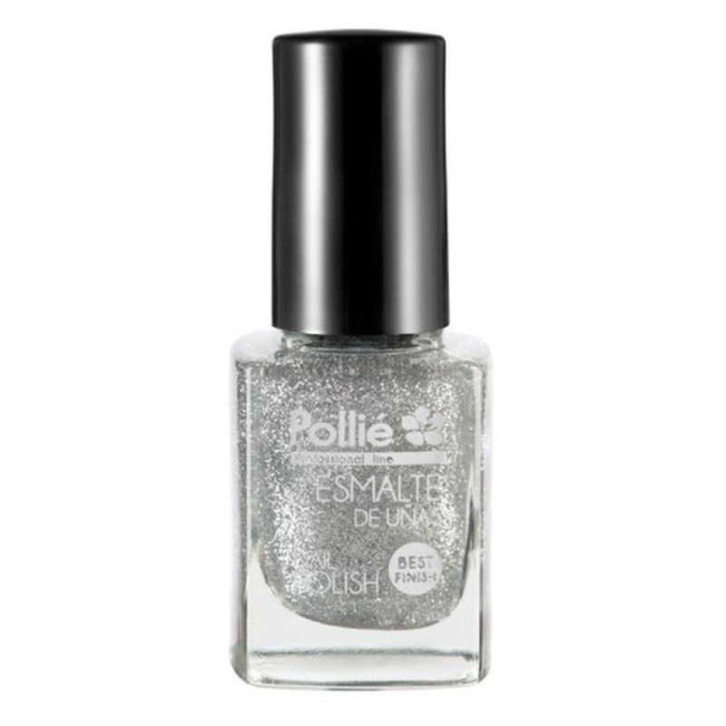 Esmalte Uñas Plata Purpurina R-4084