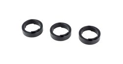 Espaciadores de la dirección trek knock block 3x10 mm 1-1/8” negro