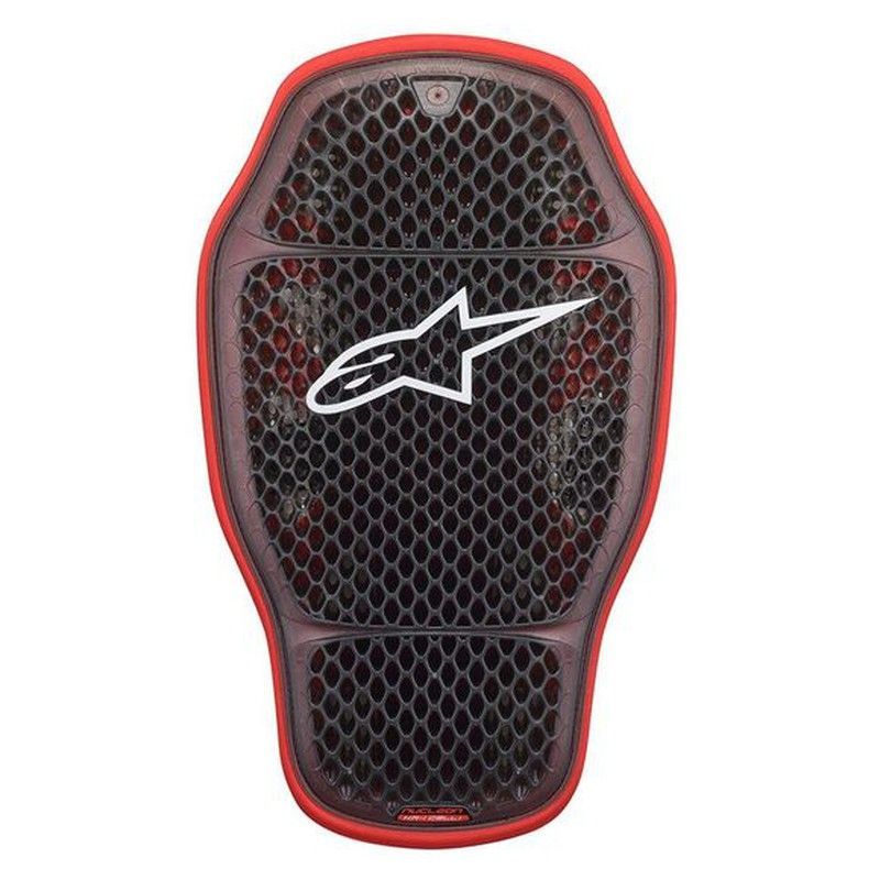 Espaldera alpinestars  Nucleon KR-1 CELLi Transparente ahumada roja