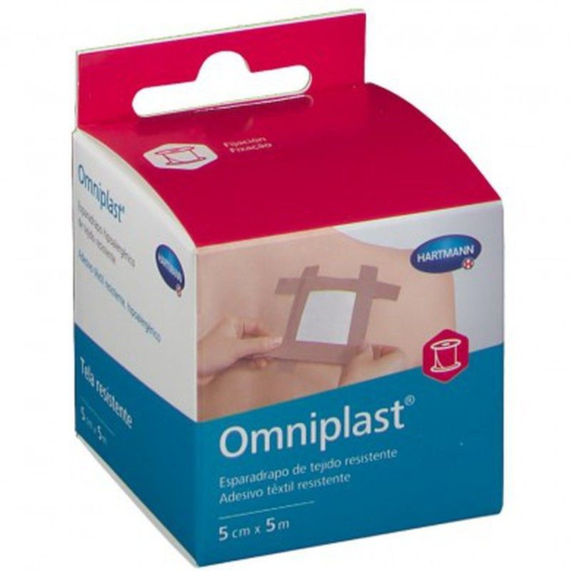 Esparadrapo Hipoalergico Omniplast Tejido Resistente 5m x 5cm