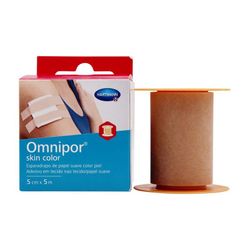 Esparadrapo Hipoalergico Omnipor Skin Color 5 cm x 5m