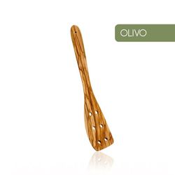 Espátula Con Agujeros Madera De Olivo Metaltex