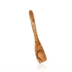 Espatula Curvada De Madera De Olivo 30 Cm
