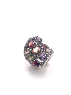 Espectacular Anillo Elegant de plata de ley Multi