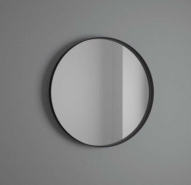 Espejo circular marco negro Avila Dos
