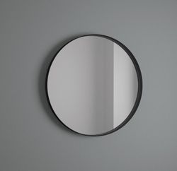 Espejo circular marco negro Avila Dos