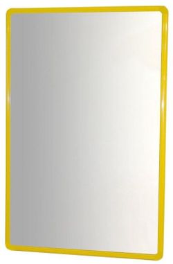 Espejo de seguridad: Aluminio amarillo 110 x 65 cm