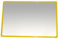 Espejo de seguridad: Aluminio amarillo 120 x 50 cm