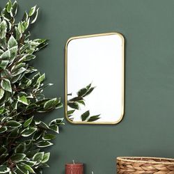 Espejo Deco Contorno Dore Cuadrado