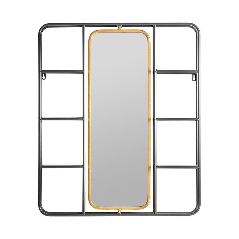 Espejo Varese de hierro, 63x12x75 cm