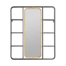 Espejo Varese de hierro, 63x12x75 cm