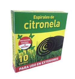 Espiral Citronela Con Soporte 10U