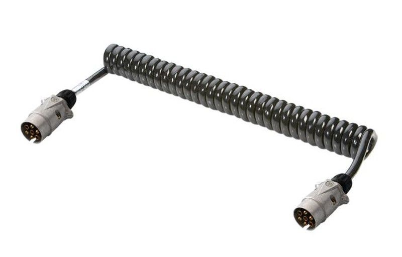 Espiral de 7 polos/12v -con clavija de metal 4 metros 601040 - Erich Jaeger