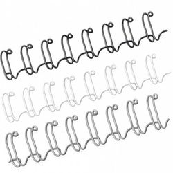 Espirales dobles wire para encuadernación. Caja de 100.