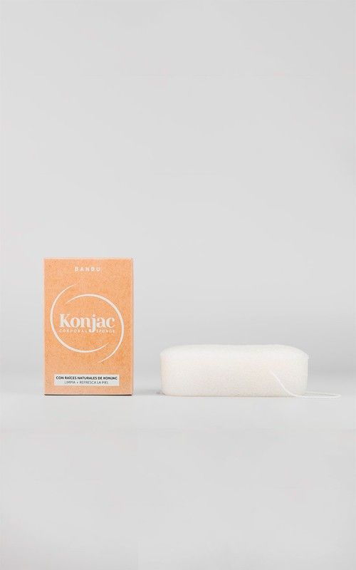 Esponja Konjac corporal Blanca