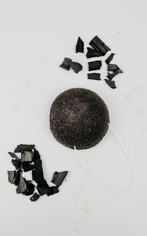 Esponja konjac Negra