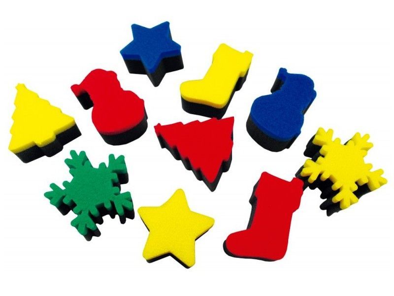 Esponjas para Imprimir: Navidad