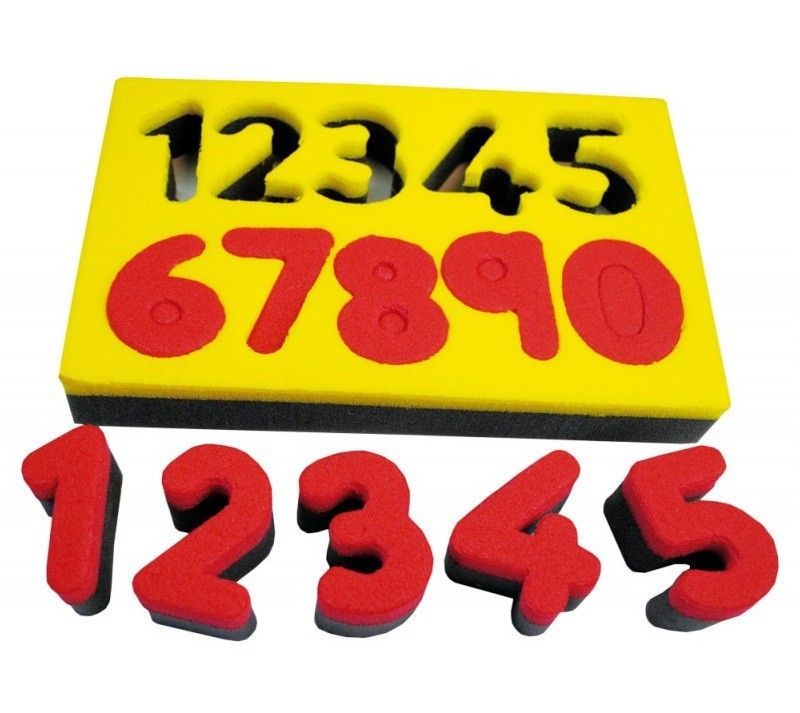 Esponjas para Imprimir: Números