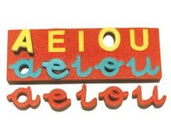 Esponjas para Imprimir: Vocales