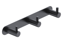 Essential Percha Triple Negro Mate Medimex