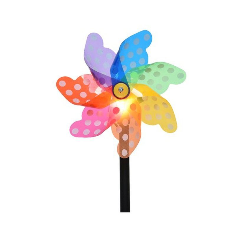 Estaca molino de viento con luz solar