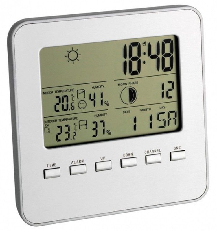 Estación meteo digital inalámbrica plata TFA