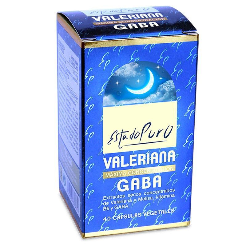 Estado Puro Valeriana Con GABA 40 Vcaps